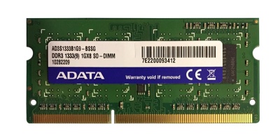 Модуль памяти AD3S1333B1G9-BSSG, 1 Гб, DDR3 SO-DIMM, 1333 МГц, 204 контакта