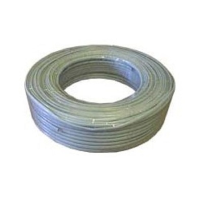 Gembird Кабель телефонный 100м (4-х жильный, 2 пары, плоский) серый/белый (TC1000S-100m)