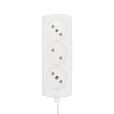 PROconnect (11-7206) Удлинитель STANDARD 3 гнезда, 1,5м, 2х0,75мм?, б/з, белый