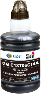 Чернила G&G GG-C13T06C14A №112 черный140мл для Epson L6550/6570/11160/15150/15160