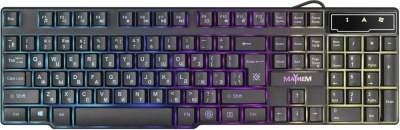 Defender Проводная игровая клавиатура Mayhem GK-360DL RU,RGB подсветка,19 Anti-Ghost Defender Mayhem GK-360DL (45360)