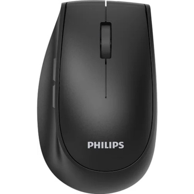 Беспроводная мышь Philips SPK7627, 2,4 GHz, Bluetooth 3.0/5.0, 5 кноп., 1600dpi, Аккамулятор, чёрный