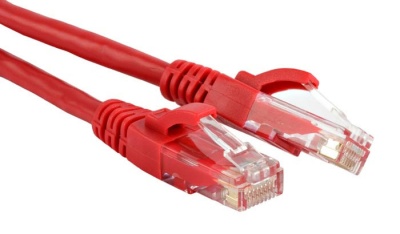 Патч-корд Lanmaster UTP TWT-45-45-0.5-RD вилка RJ-45-вилка RJ-45 кат.5е 0.5м красный ПВХ (уп.:1шт)