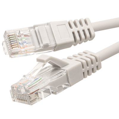 Патч-корд UTP 5e 4х2 26AWG (7х0.16мм) Cu LSZH 5м сер. SUPRLAN 10-0145