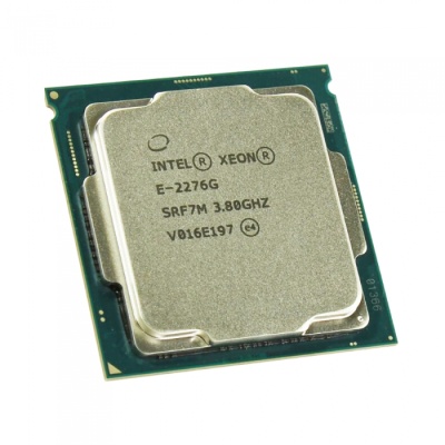 Xeon E-2276G 6 Cores, 12 Threads, 3.8/4.9GHz, 12M, DDR4-2666, Graphics, 80W OEM