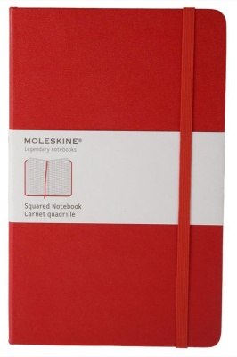 Блокнот Moleskine CLASSIC QP061R Large 130х210мм 240стр. клетка твердая обложка красный
