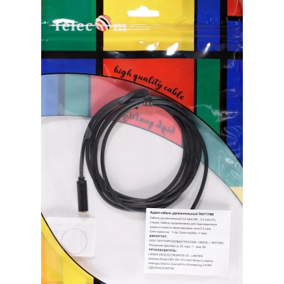 Кабель удлинит 3.5 Jack (M) - 3.5 Jack (F), 1.5м Telecom PRO <TAV7179M-1.5M> VCOM Кабель-переходник Telecom Jack 3.5 mm M/Jack 3.5 mm F (TAV7179M-1.5M)