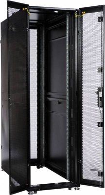 Шкаф серверный ЦМО ШТК-СП-42.6.10-44АА-9005 42U 600x990мм пер.дв.перфор. 2 бок.пан. 1350кг черный