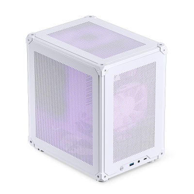 Корпус без блока питания Case JONSBO C6-ITX, Micro-Tower, no fan, 1xUSB-A 3.0 + 1xUSB-C 3.1, mDTX, mITX White
