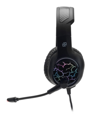 Наушники с микрофоном Оклик HS-L930G SNORTER черный 2м мониторные USB оголовье (HS-L930G)