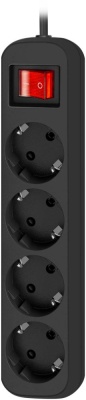 Сетевой удлинитель Defender G450 5м (4 розетки) черный (коробка)