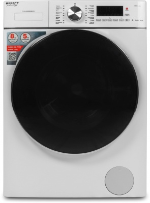 Стиральная машина Kraft TCH-HDD8596SW класс: B загр.фронтальная макс.:8кг (с сушкой) белый инвертор