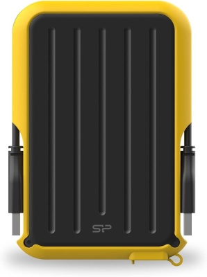 Silicon Power Portable HDD 2TB Armor A66  USB 3.2, желтый, черный