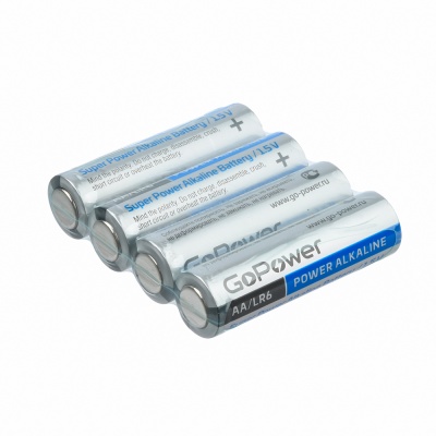 Батарейка GOPOWER (00-00017748) LR6 AA BOX20 SHRINK 4 ALKALINE 1.5V