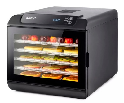 Сушка для фруктов и овощей Kitfort КТ-1905 18под. 500Вт черный