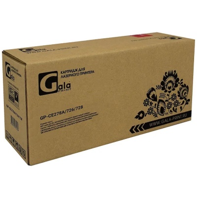 GalaPrint GP-CE278A/726/728 (№78A) для принтеров HP LaserJet Pro M1536/M1536dnf/P1566/P1606/P1606dn/Canon i-SENSYS LBP6200/LBP-6230/LBP6200/LBP6200d/LBP6230/LBP6230dw/FAX-L150/FAX-L170/FAX-L410/MF4410/MF4430/MF4450/MF4550/MF4570/MF4580/MF4730/MF4750/MF47