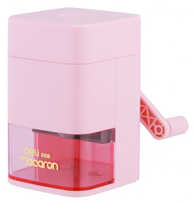 Точилка для карандашей механическая Deli ER10604 Macaron 1 отверстие пластик ассорти