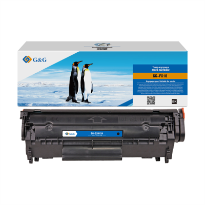Тонер-картридж G&G toner-cartridge for HP LaserJet 1010/1012/1015/1018/1020/1022/1022n/1022nw/3015/3020/3030/3050/3052/3055/M1005 MFP/M1300 MFP/1319f MFP;Canon LBP 2900/3000;Canon FaxPhone L120/L90;FAX L100/L120;i-S (GG-FX10)