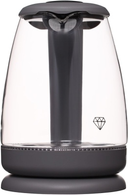 Чайник электрический Hyundai HYK-G1003 1.7л. 2200Вт серый (корпус: стекло)