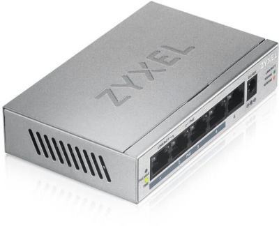 Коммутатор Zyxel GS1005HP-EU0101F 5G 4PoE+ 60W неуправляемый
