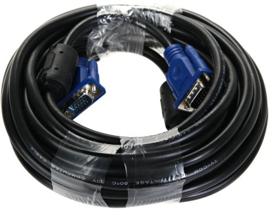 Кабель соединительный SVGA (15M/M) 10m 2 фильтра TV-COM <QCG120H-10M> VCOM TV-COM VGA (m) - VGA (m) 10м (QCG120H-10M)