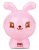 Точилка для карандашей ручная Deli Rabbit E0560 1 отверстие пластик ассорти блистер