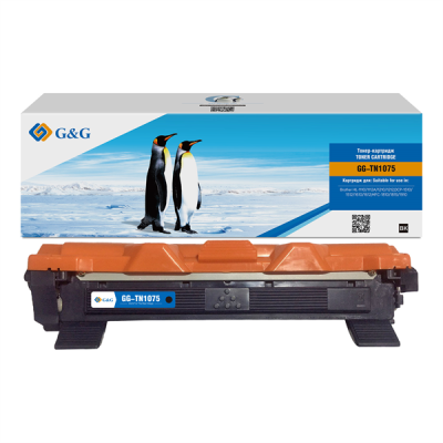 Тонер-картридж G&G toner-cartridge for Brother HL-1110/1112A/1210/1212;DCP-1510/1512/1610/1612;MFC-1810/1815/1910 without chip 1000 pages гарантия 36 мес. (GG-TN1075)