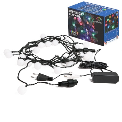 Гирлянда Neon-Night Home Мультишарики нить шарики 25лам. дл.5м (303-559)