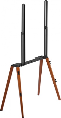 Подставка для телевизора Cactus CS-ST3644BKWN, 43-65", напольный, черный  / орех