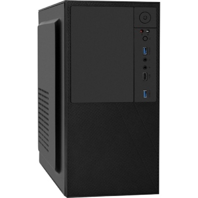 Корпус Minitower ExeGate BAA-308U2-UNS350 (mATX, БП UNS350 с вент. 12см, 1*USB+2*USB3.0, HD Audio, черный)