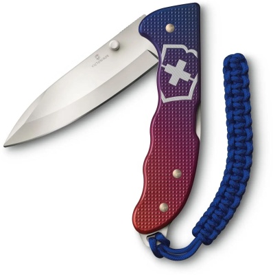Нож перочинный Victorinox Evoke Alox (0.9415.D221) 136мм 5функц. синий/красный подар.коробка