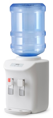 Кулер для воды Vatten D27WE, настольный, НАГРЕВ/ОХЛАЖДЕНИЕ ЭЛЕКТРОННОЕ, 2 крана, белый, 7025