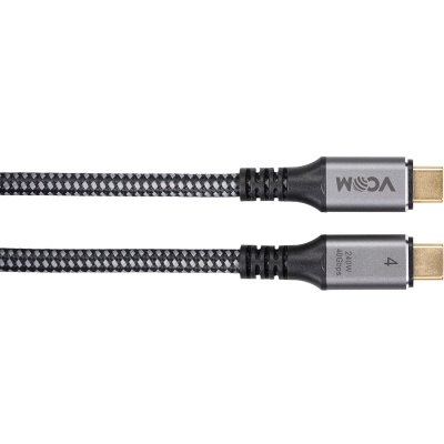 Кабель USB4 TypeC(M)--TypeC(M), 5K@60Hz, 40GBps, PD 240W, 5A, VCOM, 1.2м <CU541M-1.2M> Кабель VCOM USB Type-C M/USB Type-C M (CU541M-1.2M)
