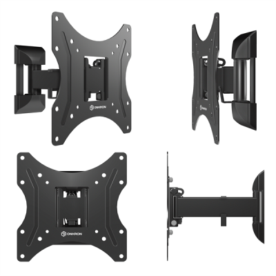 Кронштейн ONKRON кронштейн для телевизора 17"-43" наклонно-поворотный, чёрный M2S (M2S-B)