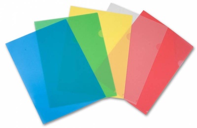 Папка-уголок Бюрократ -E310/1GR A4 пластик 0.18мм зеленый