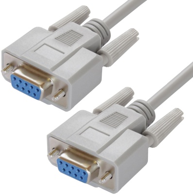 GCR Кабель 1.8m 0-модемный COM, DB9/DB9  9F/9F, серый, 30 AWG Greenconnect COM(RS232) 9F - COM(RS232) 9F (GCR-DB901-1.8m)