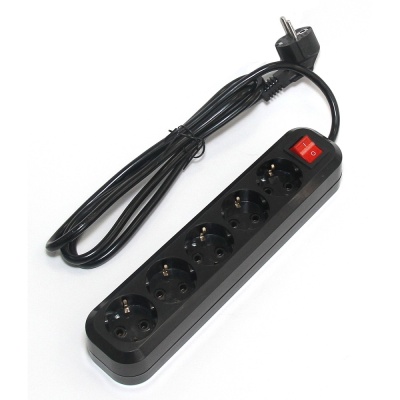 5bites SP5B-350 Сетевой фильтр 5S / 3*1.5MM2 / 16A / ABS / 5M / BLACK