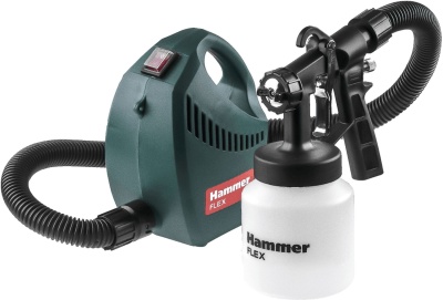 Краскопульт электрический Hammer Flex PRZ500B 500Вт 800мл бак, вязкость до 60 DIN