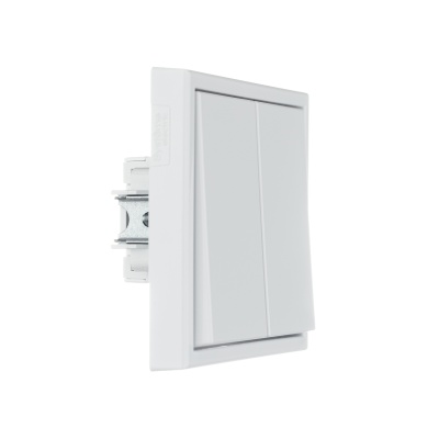 ARTGALLERY 2-клавишный выключатель, сх.5, 10АХ, механизм, белый