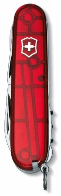Нож перочинный Victorinox Climber (1.3703.T) 91мм 14функций красный полупрозрачный карт.коробка