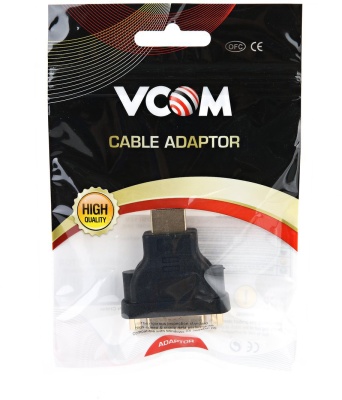 VCOM VAD7819 Переходник DVI-D 25F to HDMI 19M [06937510890064]