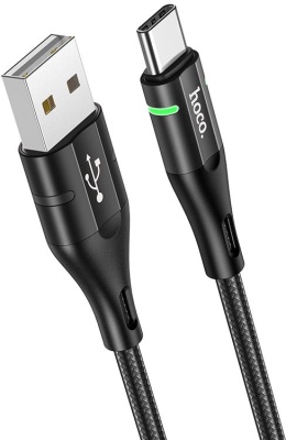 Кабель Hoco U93 Shadow Type-C USB (m)-USB Type-C 1.2м черный коробка