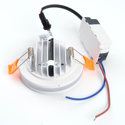 Светильник светодиодный ДВО-7w 4000K 560Лм с белой светодиодной подсветкой белый