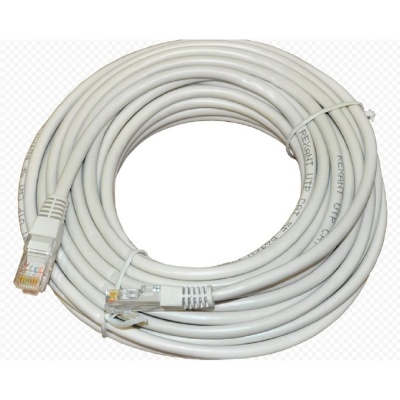 REXANT (18-1012) Патч-корд  UTP 5e кат. литой  25М  СЕРЫЙ