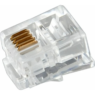 Rexant (05-1012) Разъем телефонный UTP, RJ-14 (6P4C), CAT 3