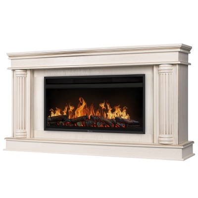 Каминокомплект: Очаг Electrolux EFP/P-4220LS, портал Olympia 42/40/36, сл. кость с зол. патиной