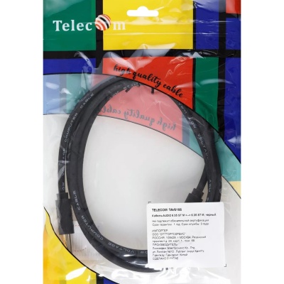 Кабель-соединит 6.35ST(M)/6.35 ST(M), 1.5м, Telecom PRO <TAV6166-1.5M> VCOM Кабель-переходник Telecom jack 6.35 mm M/jack 6.35 mm M (TAV6166-1.5M)