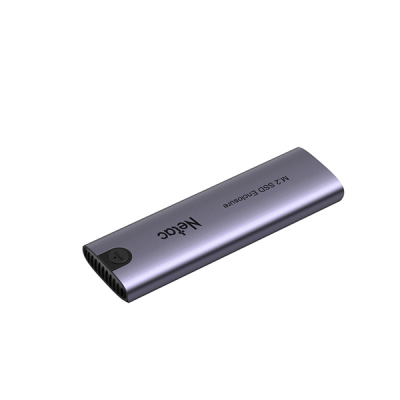 Внешний корпус для HDD/SSD Netac NT07WH51-32CA WH51 M.2 NVMe/SATA, USB3.1 Gen2 10Gb/s --> M-Key(M&B key) NVMe & SATA,алюминиевая крышка, совместим с  2280/2260/2242/2230, A --> C кабель