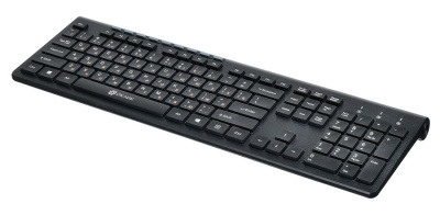 Клавиатура Оклик 480M черный/черный USB slim Multimedia