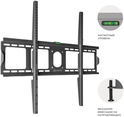 Кронштейн для телевизора Onkron UF4 черный 55"-100" макс.75кг настенный фиксированный